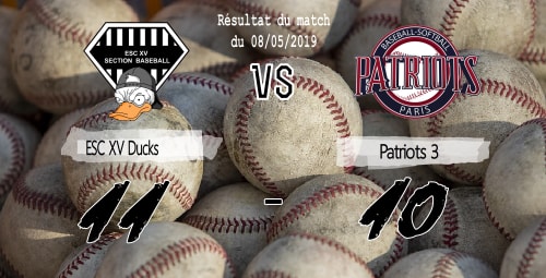 Patriots 3 vs ESC XV