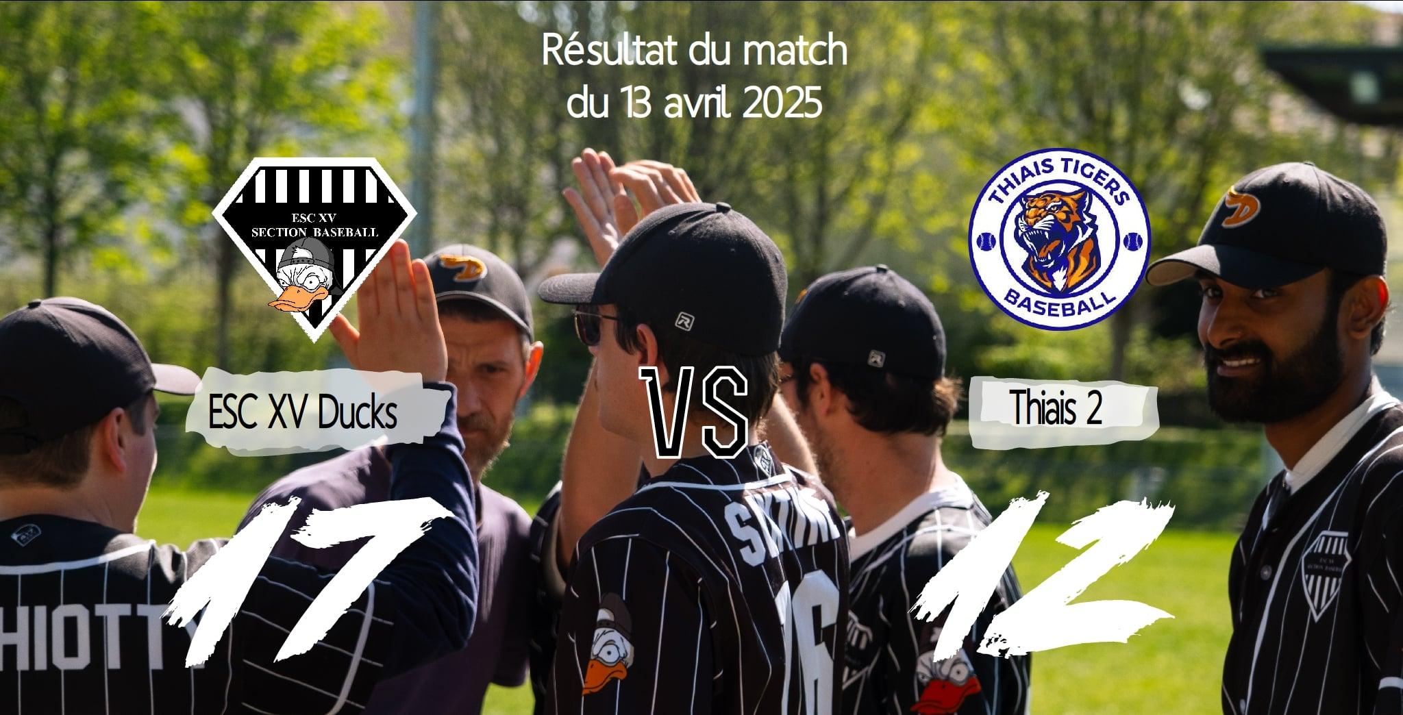 ESC XV vs THIAIS 2